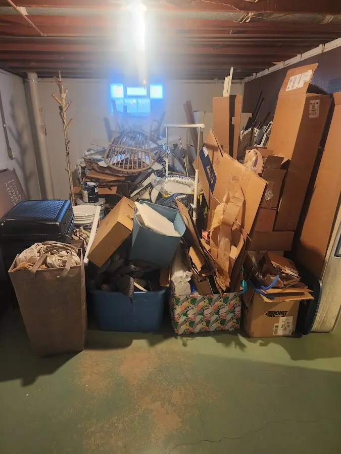 Roll-off dumpster container at job site for Construction Dumpster Rental in Springfield